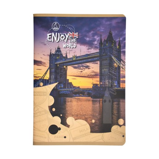 Füzet iskolai A5, 48ap, vonalas 21-48 4-8 osztályos Design 3D Enjoy