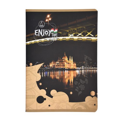 Füzet iskolai A5, 48ap, vonalas 21-48 4-8 osztályos Design 3D Enjoy