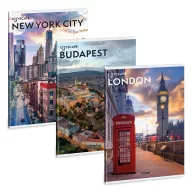   Füzet iskolai A4, 40lap, vonalas Ars Una CITYSCAPE 10db/csomag CSOMAGOS!!!