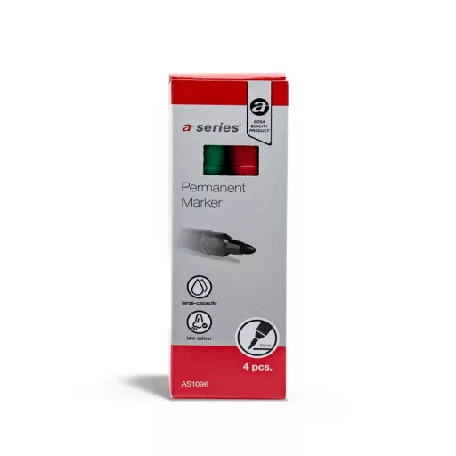 Alkoholos marker készlet, 3mm, kerek hegyű 4-es készlet A-series