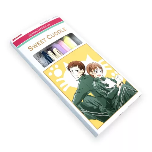 Írószer készlet, Zebra Manga Set, Sweet cuddle, 5 darabos