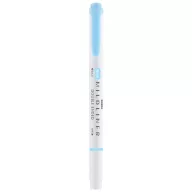   Szövegkiemelő 1,0/3,5 mm, kétvégű, Zebra Mildliner Fluorescent, kék