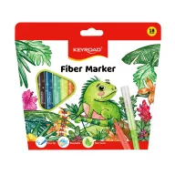   Rostirón, filctoll készlet 2 mm 18 db/bliszter Keyroad vegyes színek