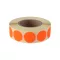 Etikett címke, 20mm, körcímke tekercses 1000 db/tekercs fluo piros