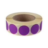   Etikett címke, 20mm, körcímke tekercses 1000 db/tekercs lila