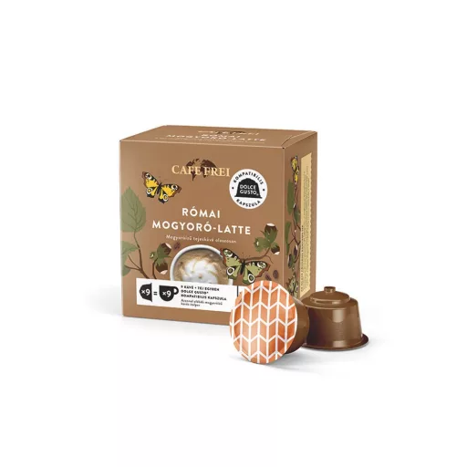 Kávékapszula, Dolce Gusto kompatibilis, Cafe Frei Római mogyoró-latte 9db kapszula
