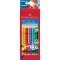 Színes ceruza készlet háromszögletű GRIP Faber-Castell 10klf. szín