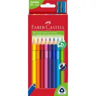   Színes ceruza készlet háromszögletű Jumbo Faber-Castell 10klf. szín