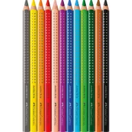   Színes ceruza készlet háromszögletű GRIP Jumbo Faber-Castell  12klf. szín
