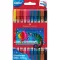 Rostirón, filctoll készlet, kétvégű csillámos Faber-Castell 10 klf. szín