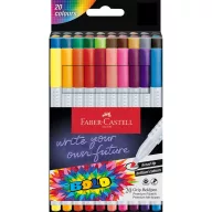   Rostirón, filctoll készlet, vastag GRIP Boldpen Faber-Castell 20 klf. szín