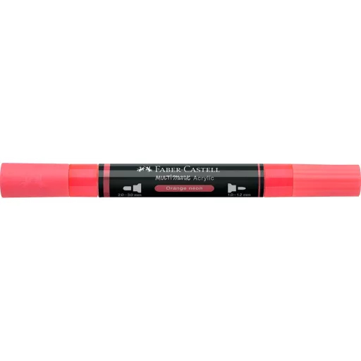 Akril marker kétvégű MULTIMARK 255 Faber-Castell neon narancs
