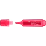   Szövegkiemelő 1-5mm vágott hegyű Faber-Castell 46 fluoreszkáló piros 