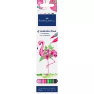  Rostirón, filctoll készlet akvarell kétvégű GOLDFABER AQUA Bolyhos flamingó Faber-Castell 4klf. szín