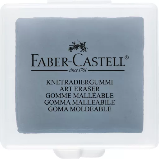 Gyurmaradír műanyag dobozban Faber-Castell szürke