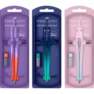   Műszaki körző készlet gyorsállítóval STREAM Flow Edition+kiegészítőkkel színátmenet vegy.szín Faber-Castell