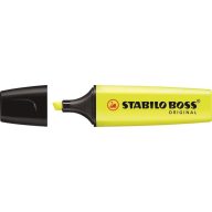   SZÖVEGKIEMELŐ 70/24 SÁRGA VÁGOTT 2-5MM HEGYŰ STABILO BOSS