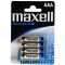 Elem AAA mikro LR03 alkaline 4 db/csomag, Maxell