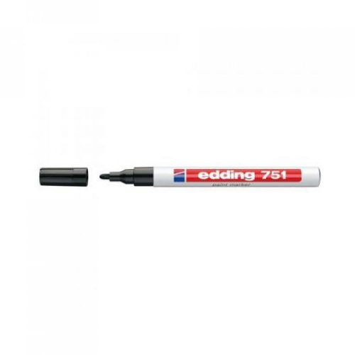LAKKMARKER 751 KEREK HEGY 1-2MM FEKETE EDDING