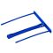 Lefűzőklip, műanyag, 100 mm, FELLOWES, Bankers Box® Pro, kék