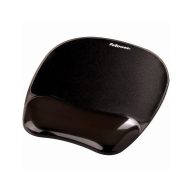   Egéralátét csuklótámasszal, géltöltésű, FELLOWES Crystal Gel, fekete