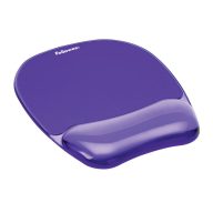   Egéralátét csuklótámasszal, géltöltésű, FELLOWES Crystal Gel, lila