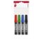 Alkoholos marker készlet, 1-4 mm, vágott, ICO "Permanent 12", 4 különböző szín