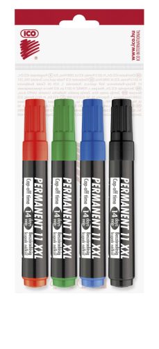 Permanent marker 3mm kerek ICO 11XXL 4 klf.szín 