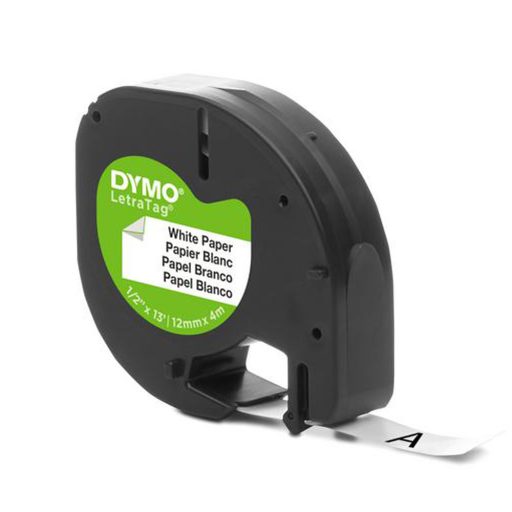 Feliratozógép szalag S0721510/59421 papír 12mmx4m fehér DYMO Letratag