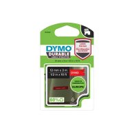   Feliratozógép szalag tartós Dymo D1 1978366 12mmx3m, EREDETI, fehér/piros