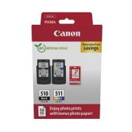   Canon PG510/511 tintapatron multipack + 50lap GP501 10x15 fényes fotópapír  ORIGINAL