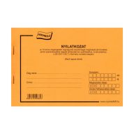 D.G. NYILATKOZAT 25X3 PÉLDÁNYOS, SORSZÁMOZOTT A/5