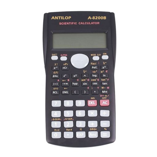 SZÁMOLÓGÉP TUDOMÁNYOS 240 FUNKCIÓS FEKETE ANTILOP A-8200B