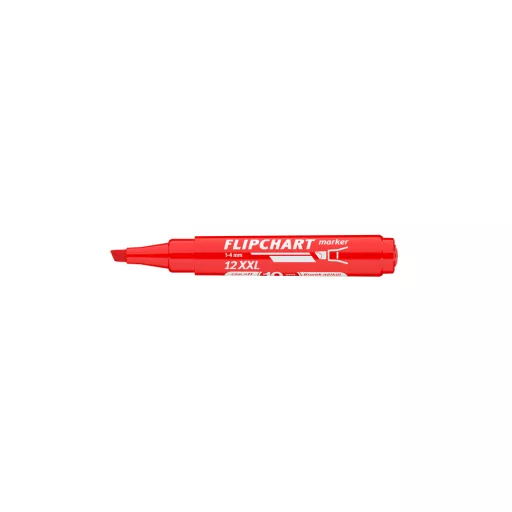 Flipchart marker rostirón vizes vágott végű 1-4mm piros ARTIP 12XXL