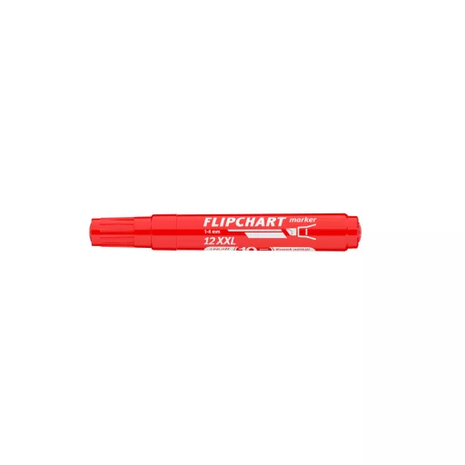 Flipchart marker rostirón vizes vágott végű 1-4mm piros ARTIP 12XXL