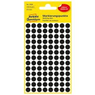 Etikett címke, jelölésre 8 mm, Avery fekete, 