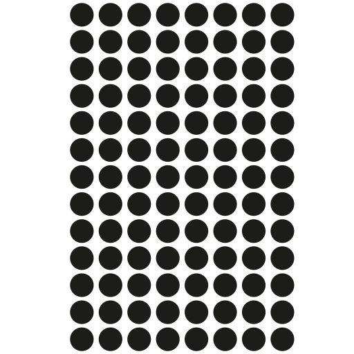 Etikett címke, jelölésre 8 mm, Avery fekete, 