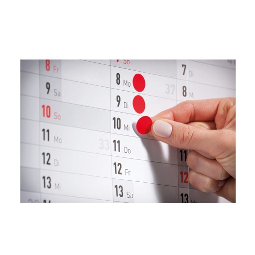 Etikett címke, jelölésre 8 mm, Avery piros, 