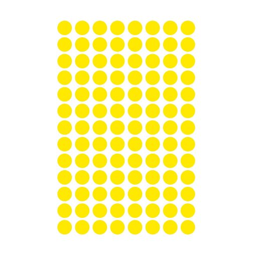 Etikett címke, jelölésre 8 mm, Avery sárga, 