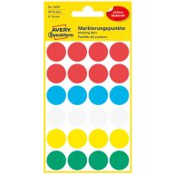 Etikett címke, jelölésre 18 mm, Avery 5 klf. Szín 