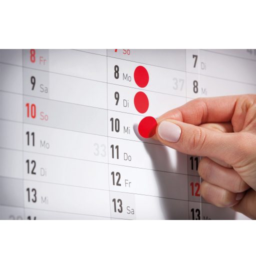 Etikett címke, jelölésre 12 mm, Avery piros, 