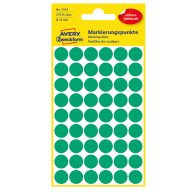 Etikett címke, jelölésre 12 mm, Avery zöld, 