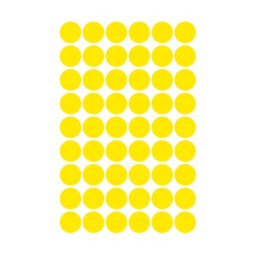 Etikett címke, jelölésre 12 mm, Avery sárga, 