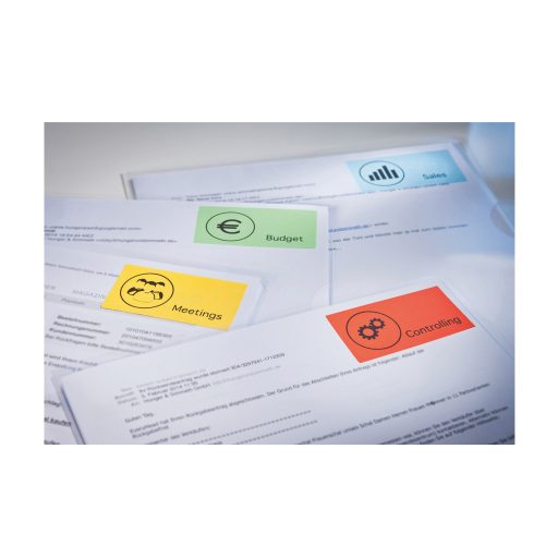 Etikett címke, univerzális 70 x37 mm, Avery piros 