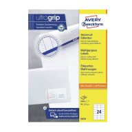 Etikett címke, univerzális 70 x37 mm, Avery fehér 