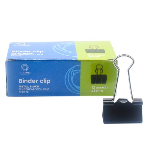 Binderkapocs 25mm, 12 db/doboz, Bluering®