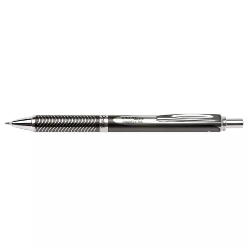 Rollertoll 0.35mm BL407-A-A fém feketeszínű test Pentel Energel írásszín kék