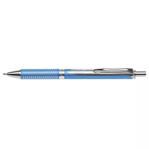 Rollertoll 0.35mm BL407S-A fém skybluleszínű test Pentel Energel írásszín kék