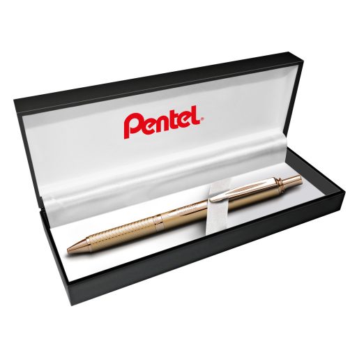 Rollertoll 0.35mm BL407X-A fém aranyszínű test Pentel Energel írásszín kék