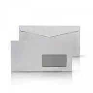   BORÍTÉK LC6/5 ENYVEZETT BÉLÉSNYOMOTT JOBB ABLAKOS 45*90 ABLAKMÉRETTEL GÉPI TÖLTÉSHEZ 1000DB 114x229 MM KÜLSŐ FÜLES